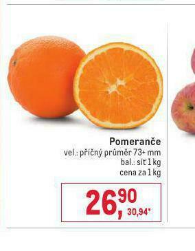 Makro Pomeranče nabídka