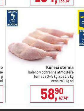 Makro Kuřecí stehna nabídka