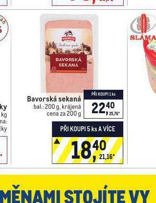 Makro Bavorská sekaná nabídka