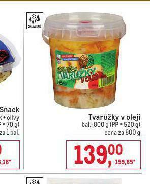 Makro Tvarůžky v oleji nabídka