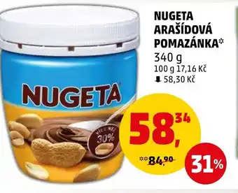 Penny Market NUGETA ARAŠÍDOVÁ POMAZÁNKA nabídka