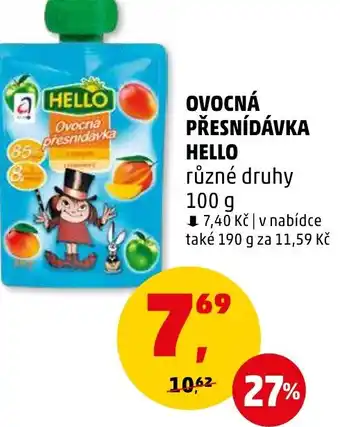 Penny Market OVOCNÁ PŘESNÍDÁVKA HELLO nabídka