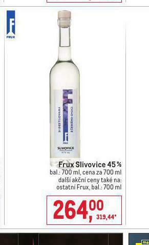 Makro Frux slivovice 45% nabídka