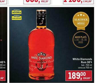 Makro White diamonds rum 38% nabídka