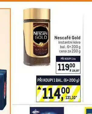 Makro Nescafé gold instantní káva nabídka
