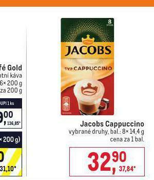 Makro Jacobs cappuccino nabídka