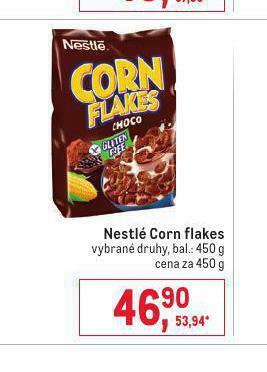 Makro Nestlé corn flakes nabídka