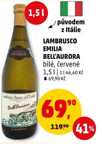 Penny Market LAMBRUSCO EMILIA BELL'AURORA nabídka