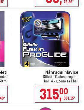 Makro Gillette náhradní hlavice nabídka