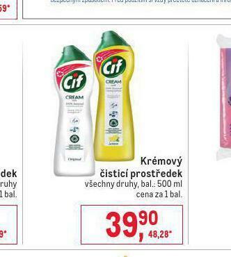 Makro Cif krémový čistící přípravek nabídka