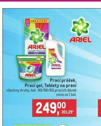 Makro Ariel prací prostředek nabídka