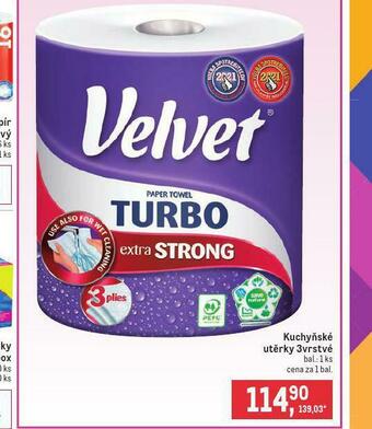 Makro Velvet kuchyňské utěrky nabídka
