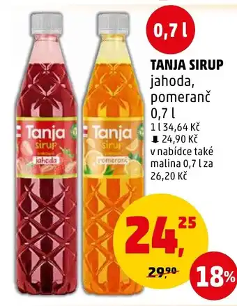 Penny Market TANJA SIRUP nabídka