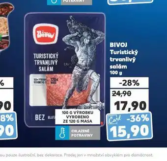 Kaufland Bivoj turistický salám nabídka