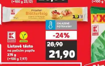 Kaufland Listové těsto nabídka
