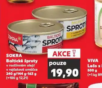 Kaufland Sokra baltické šproty nabídka