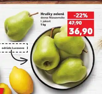 Kaufland Hrušky zelené nabídka