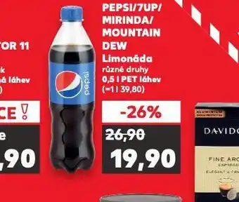Kaufland Pepsi/7up/mirinda/mountain dew nabídka