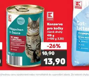 Kaufland Konzerva pro kočky nabídka