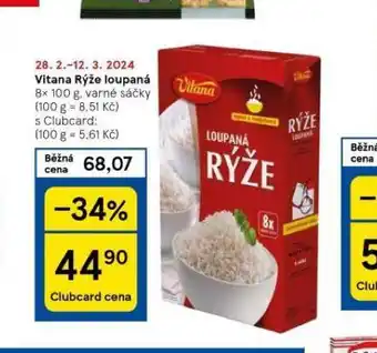 Tesco Vitana rýže loupaná nabídka