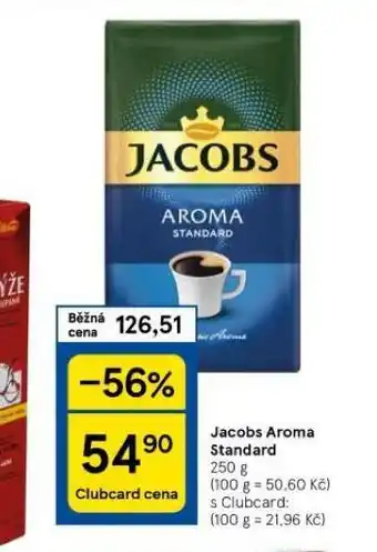Tesco Jacobs aroma standard nabídka