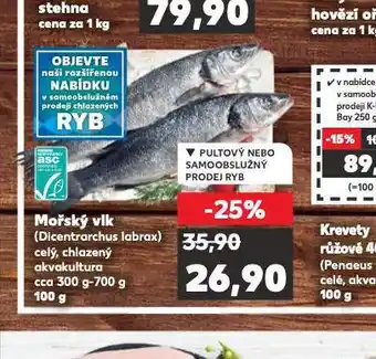 Kaufland Mořský vlk nabídka