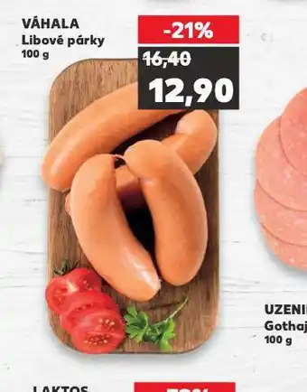 Kaufland Váhala libové párky nabídka