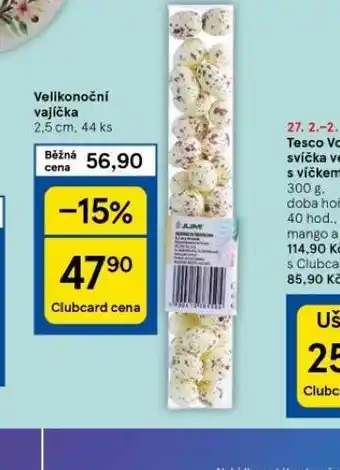 Tesco Velikonoční vajíčka nabídka