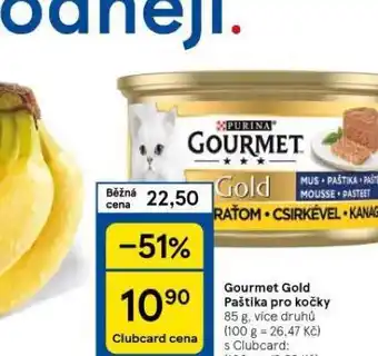 Tesco Gourmet gold paštika pro kočky nabídka