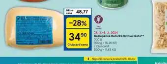 Tesco Bezlepkové babické listové těsto nabídka