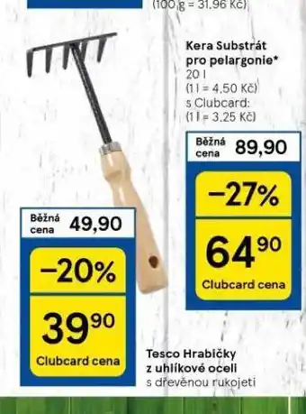 Tesco Tesco hrabičky z uhlíkové oceli nabídka