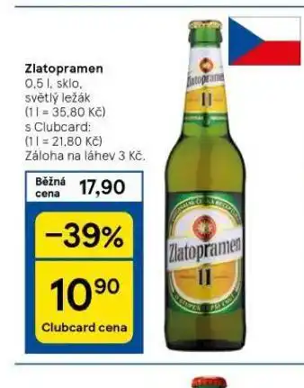 Tesco Pivo zlatopramen 11 nabídka