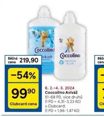 Tesco Coccolino aviváž nabídka