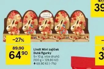 Tesco Lindt mini zajíček duté figurky nabídka