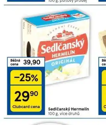 Tesco Sedlčanský hermelín nabídka