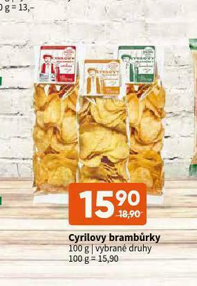 Terno Cyrilovy brambůrky nabídka