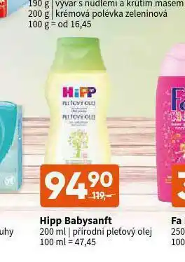 Terno Hipp babysanft pleťový olej nabídka