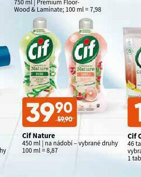 Terno Cif nature na nádobí nabídka