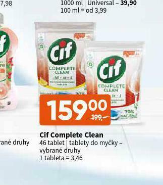 Cif complete clean tablety do myčky