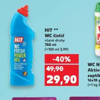 Kaufland Hit wc čistič nabídka