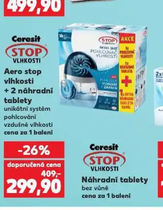 Kaufland Ceresit stop vlhkosti + 2 náhradní tablety nabídka