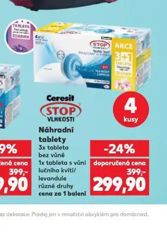 Kaufland Ceresit stop vlhkosti náhradní tablety nabídka