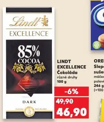 Kaufland Lindt excellence čokoláda nabídka