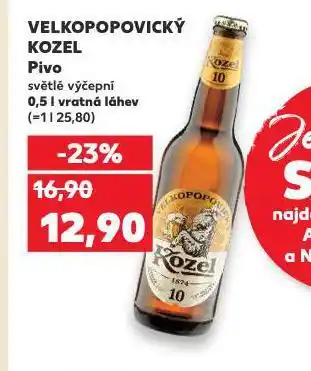 Kaufland Pivo velkopopovický kozel 10 nabídka