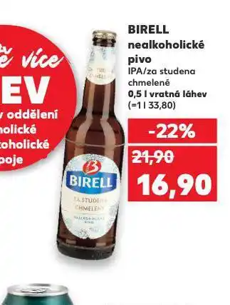 Kaufland Pivo birell nealko nabídka