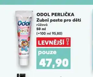 Kaufland Odol perlička dětská zubní pasta nabídka
