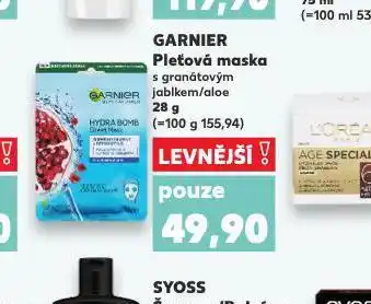 Kaufland Garnier pleťová maska nabídka