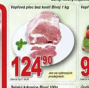 Hruška Vepřová plec bez kosti nabídka