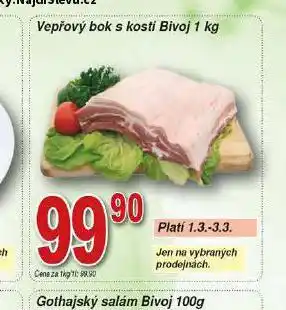 Hruška Vepřový bok s kostí nabídka