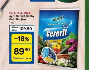 Tesco Agro cererit hobby gold hnojivo nabídka